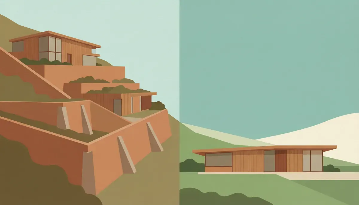 Bioarquitectura en pendiente y en plano