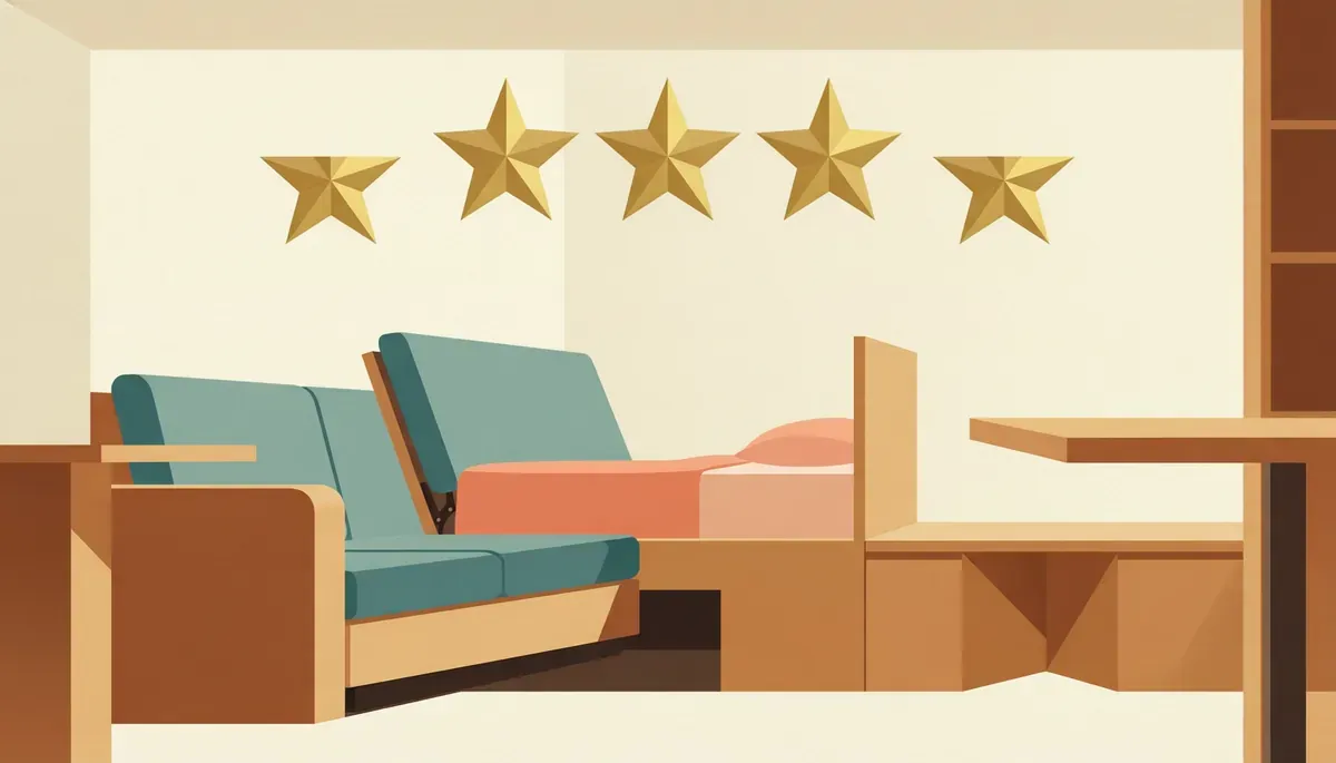 Muebles multifuncionales para espacios Airbnb
